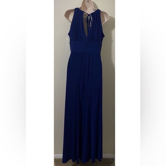 R & M Richard Maxi Dress Long Sleeveless Long Gown With Beaded Waist.Sz 10.NWT - Picture 10 of 16